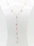 Diamond Shaker Lariat Necklace