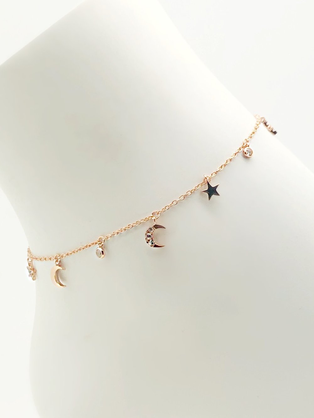 Gold deals moon anklet