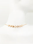 7-STAR CZ ALTERNATING CHOKER NECKLACKE