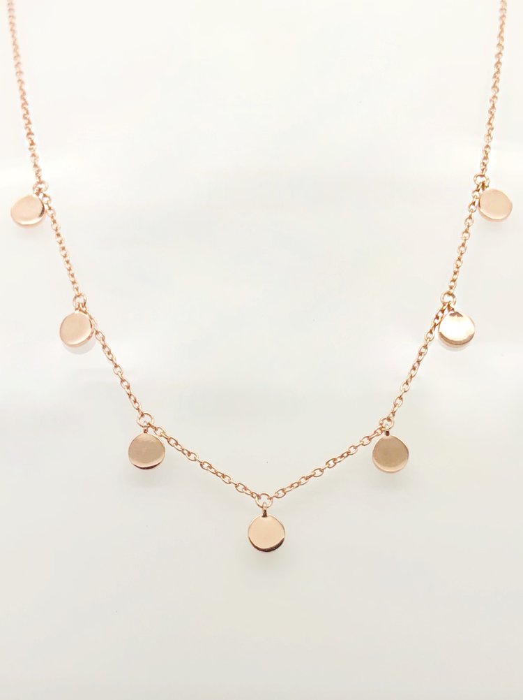 Disc Choker Shaker Necklace