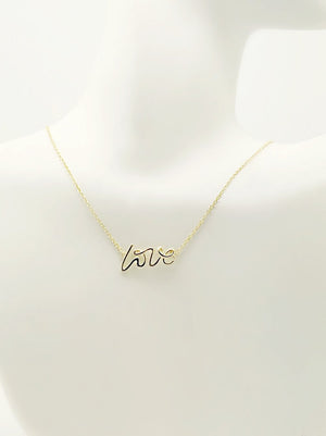 BASIC "LOVE" NECKLACE