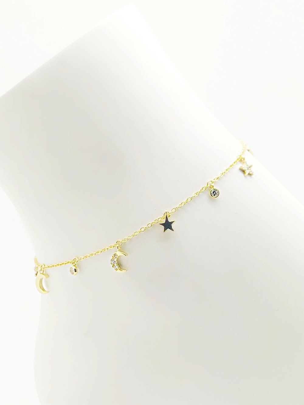 Star and Moon Anklet