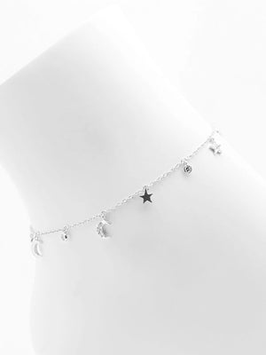 Star and Moon Anklet