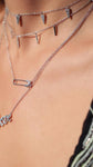 CZ ARROW SHAKER CHOKER NECKLACE