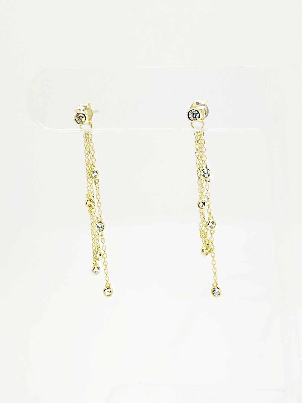 7-CZ SHAKER DROP EARRING