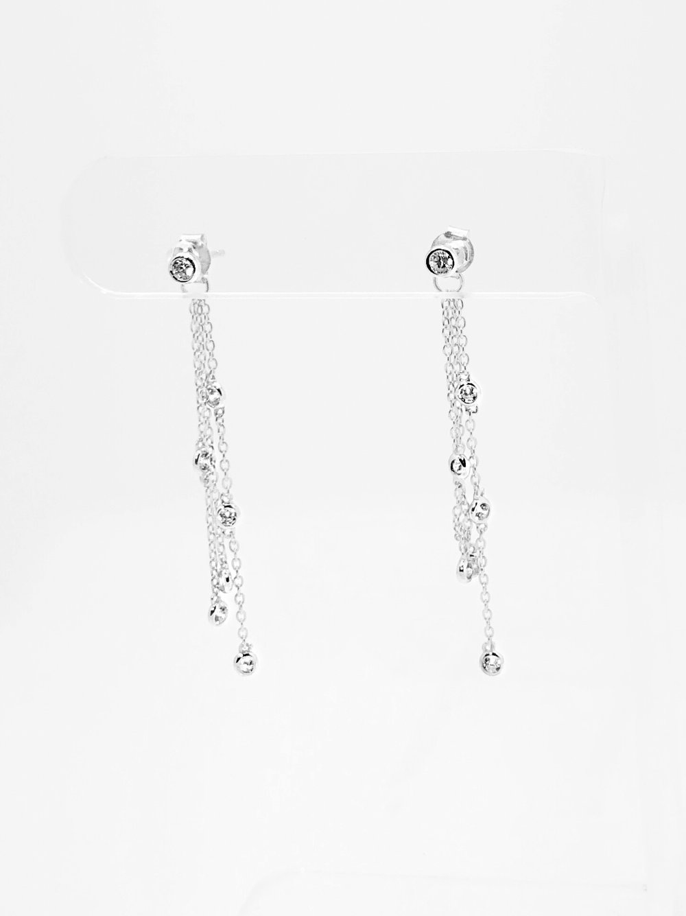 7-CZ SHAKER DROP EARRING