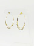 CZ SHAKER HOOP EARRING 24.00