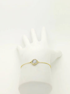 Round Stone Cz Bracelet