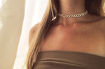 HEAVY CZ PAVE CHAIN CHOKER