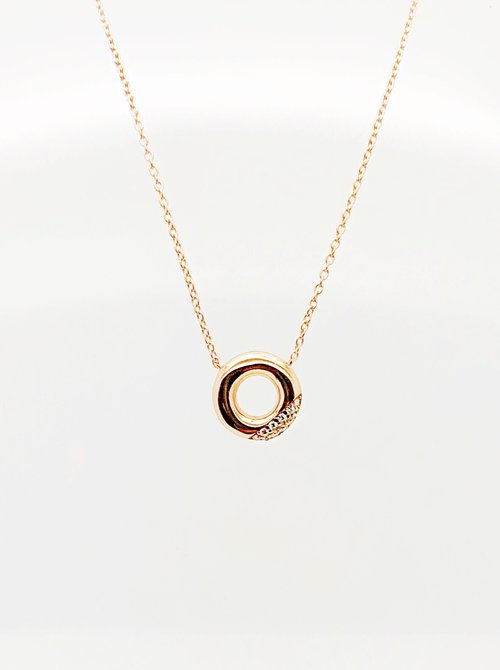 CZ DONUT NECKLACE