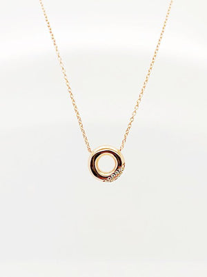 CZ DONUT NECKLACE