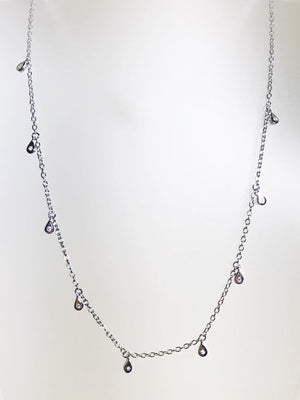 CZ TEAR DROP SHAKER CHOKER