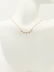 CONDENSED 5-CZ TRIANGLE NECKLACE