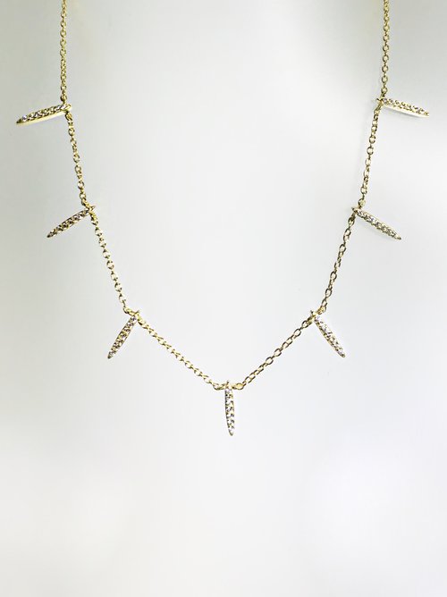 CZ SPIKE NECKLACE