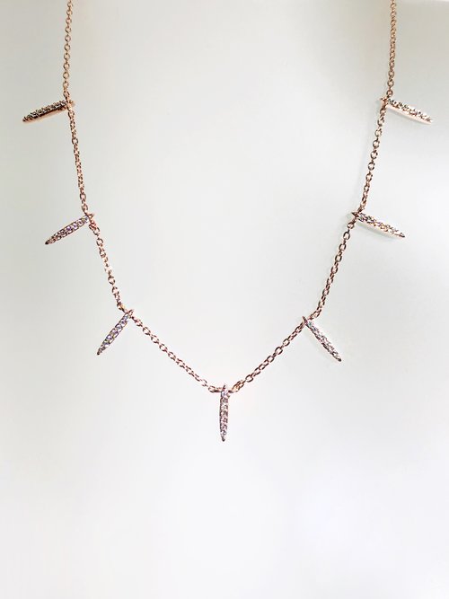 CZ SPIKE NECKLACE