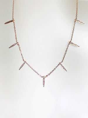 CZ SPIKE NECKLACE