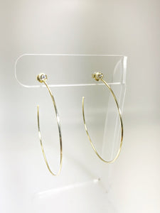 CZ HOOP EARRINGS