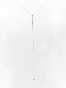 5-CZ LARIAT NECKLACE