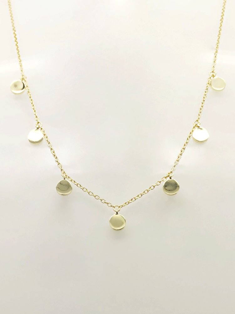 Disc Choker Shaker Necklace