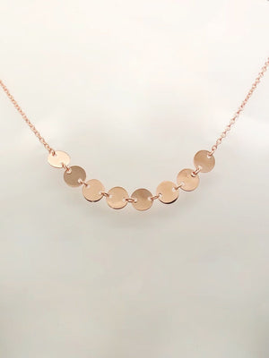 8 Disc Choker Necklace