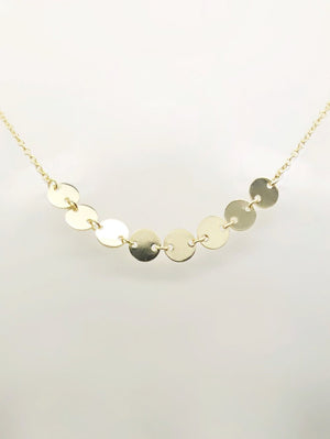 8 Disc Choker Necklace