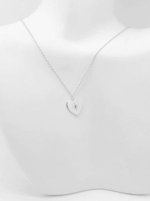 My Heart Cz Necklace