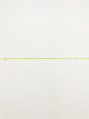 Dainty Cz Waist Chain