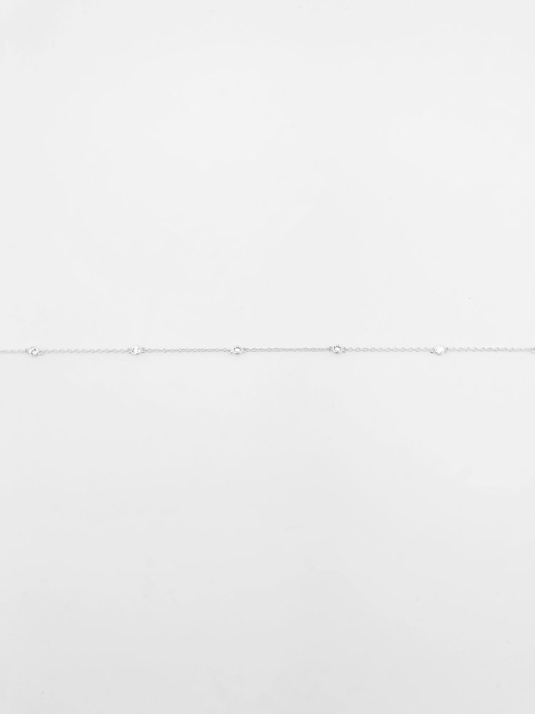 Dainty Cz Waist Chain