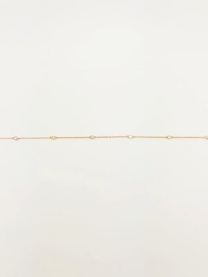 Dainty Cz Waist Chain