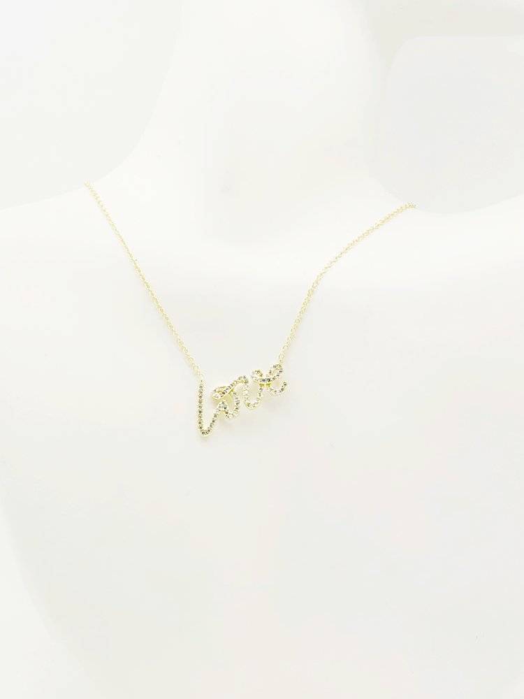 CZ LOVE NECKLACE