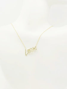 CZ LOVE NECKLACE