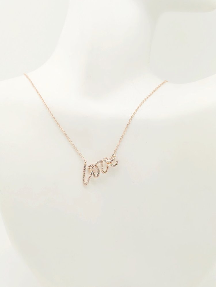 CZ LOVE NECKLACE