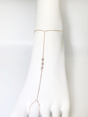 3 Cz Dainty Anklet