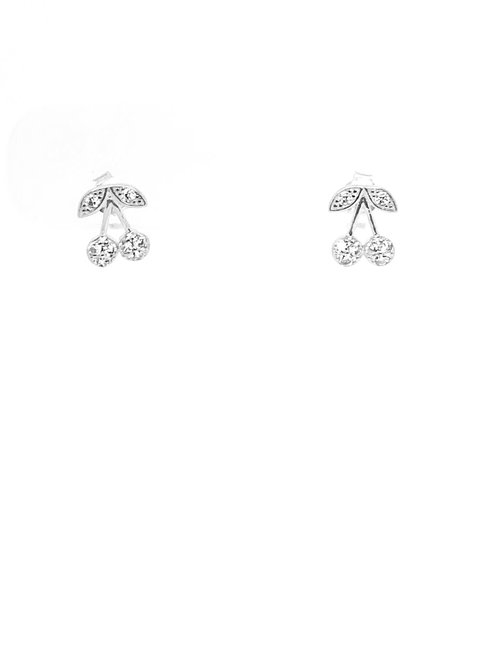 CZ CHERRY STUD EARRING