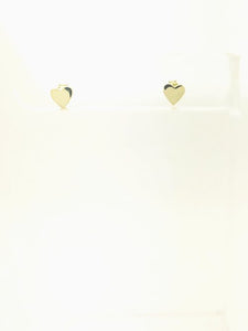 BASIC HEART HIGH POLISHED STUDS