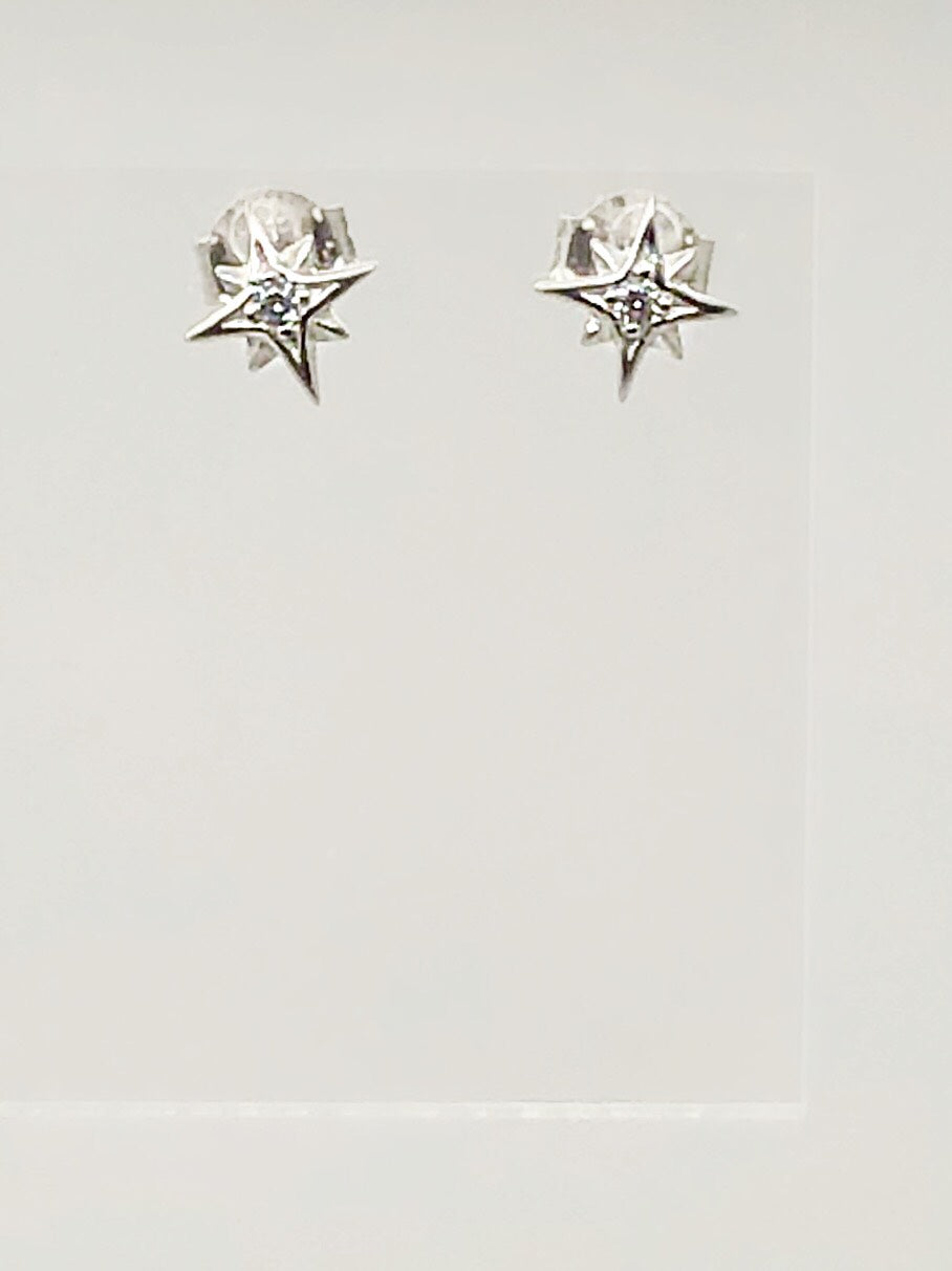 CZ STARBURST STUDS