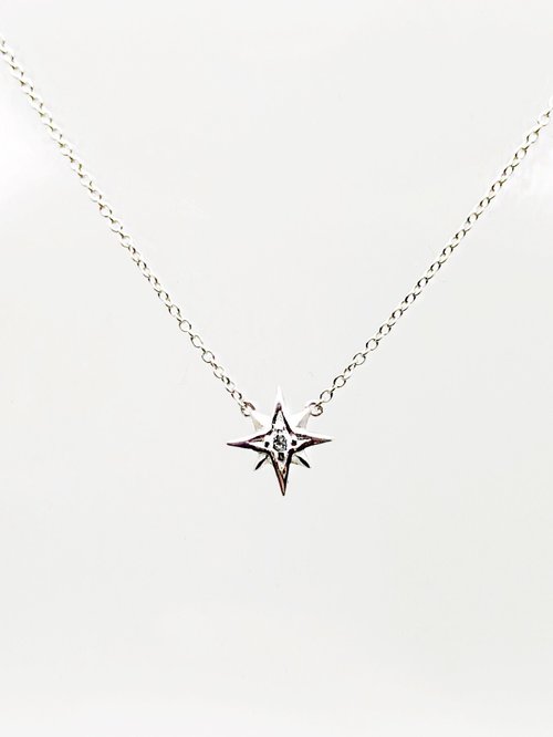 CZ STARBURST NECKLACE