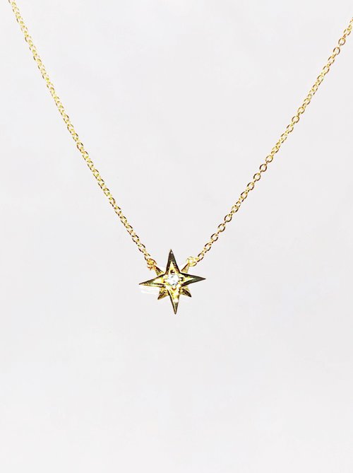 CZ STARBURST NECKLACE