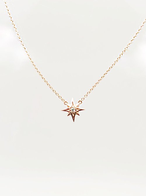 CZ STARBURST NECKLACE