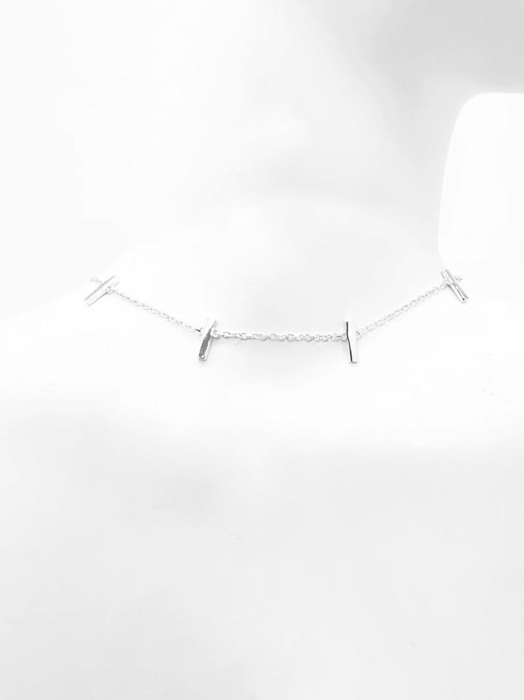 7 Bar Choker Necklace