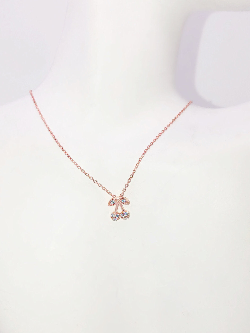 CZ CHERRY NECKLACE