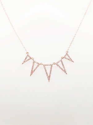 Triangle Cz Necklace