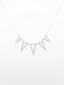 Triangle Cz Necklace