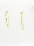 5-CZ CHAIN EARRING