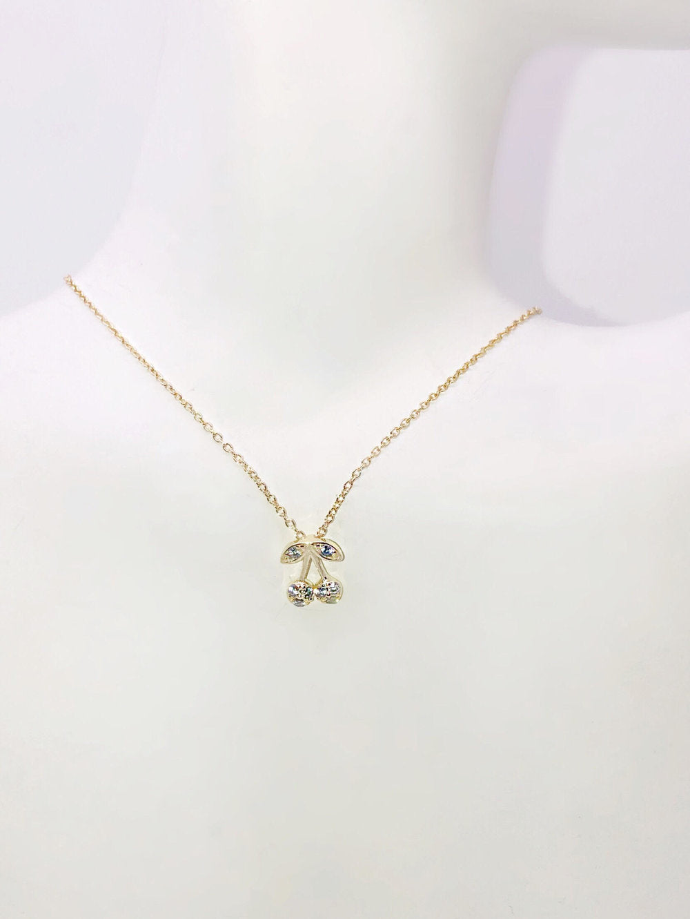 CZ CHERRY NECKLACE