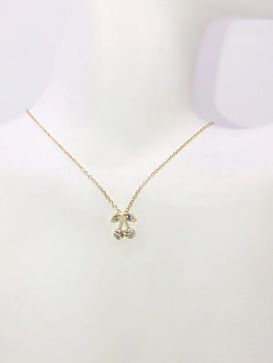 CZ CHERRY NECKLACE